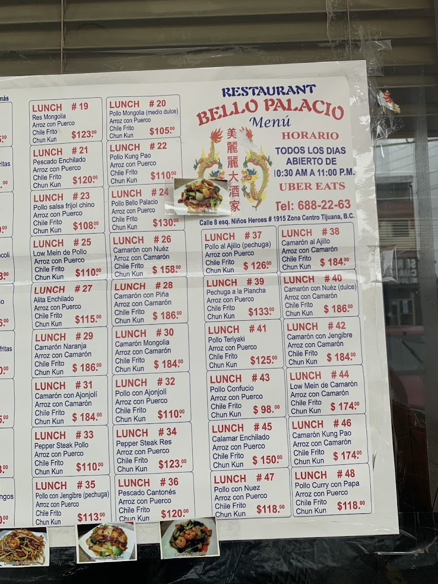 Bello Palacio Restaurant Menu - Image 5